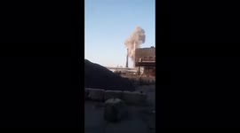 Footage purports to show missiles striking Ukrainian city of Zaporizhzhia