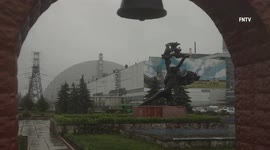 GVs of Chernobyl nuclear plant on anniversary of disaster as IAEA head says radiation levels 'abnormal'