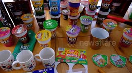 Pot Noodle super fan owns £3,000 noodle merch collection