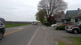 Accident with Power lines down, Sunbury, Pennsylvania
