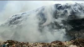 Firefighters still battling to extinguish huge fire at Delhi's Bhalswa landfill after 15 hours