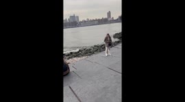 'Woman gets all jumpy after her boyfriend proposes to her in the 'best NYC spot''