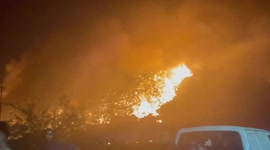 Massive fire at Delhi's Bhalswa landfill burns through the night