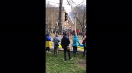 Large pro-Ukraine protest held in centre of Russian-occupied Kherson