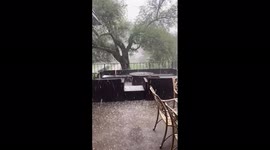 Severe thunderstorm dumps hail on parts of US state of Virginia
