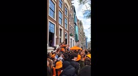 Netherlands: Amsterdam celebrating King's Day