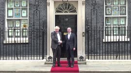 UK Prime Minister Boris Johnson welcomes Swiss President Ignazio Cassis to Downing Street