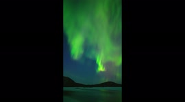 Sensational footage captured as 'super aurora' passes over man in Alaska
