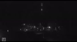 The shelling of the city of Nikolaev from multiple rocket launchers