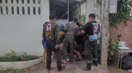 Little girl rescued after getting finger is stuck in gate latch