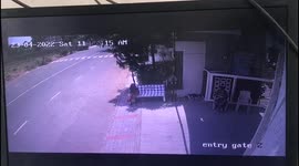 Watch - Dramatic footage shows slab of building falls on women sitting beneath