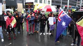 Protest against Tigray genocide at Sydney Town Hall