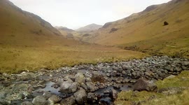 A river in the Eskdale valley in the  Lake District or Lakes or Lakeland, England, UK, British Isles