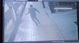 Woman slips boarding train, gets dragged, saved by alert policeman in western India