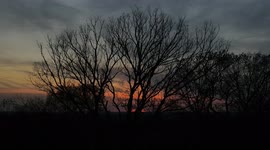 Fiery Sun Lights Up the Sky as it Sets Across Pennsylvania