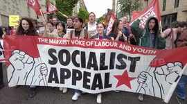 Thousands march in London for May 1 demonstration