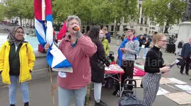A group of Fight racism, fight imperialism was unhappy saw the Union force the Kurdish group of the Column , London, UK