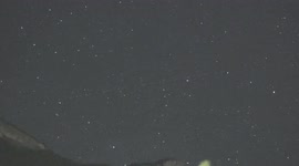 Latest Starlink satellite train crosses night sky above Switzerland