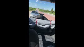Road rage - break check - dangerous