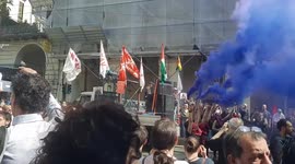Italy: May Day Protests – Demonstrators Take To Streets