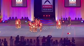 UK cheerleaders win gold for England - making them the best in the WORLD