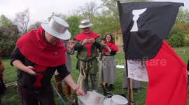 May student festivities in Prague, Czechia