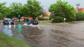 US: Parts Of Oklahoma Flooded After Tornado-Warned Storms Hits The State