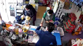 Woman attempts to smuggle groceries out of shop in China using stroller