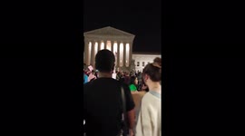 Rally held outside Supreme Court as leak suggests abortion law could be overturned