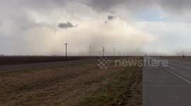 Tornado spotted near Plainview, Texas, US