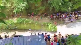 Boy, 9, dies after being swept away by raging river in the Philippines
