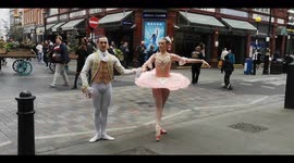 Pineapple Dance Studio Puts On A Show Outside Covent Garden London Underground Station