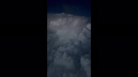 Watch this incredible view of spectacular Oklahoma storm from 30,000 feet with continuous lightning generation