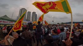 Sri Lankans protest demanding president Gotabaya Rajapaksa to resign amid worst economic crisis