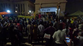 Sri Lankans protest demanding president Gotabaya Rajapaksa to resign amid the worst economic crisis