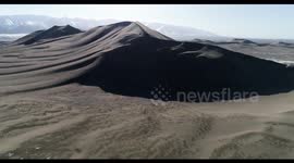 Unusual Snow in April in Hami, Xinjiang, China