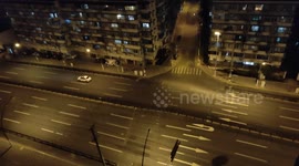 Footage Of Empty Street In Shanghai, China