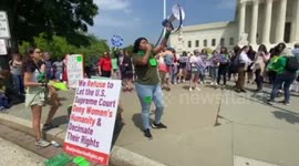 Demonstration at the Supreme Court After Draft Opinion on Roe vs Wade Leaked in Washington DC, US