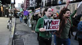 Pro-abortion rights protesters take to NYC streets