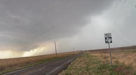 Huge hailstones pound storm-chaser's car in Texas as tornadoes swirl nearby