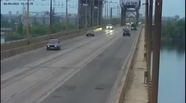 Ukrainian government releases footage showing Russian strike on Dnipro bridge