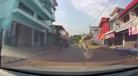 Out-of-control cement mixer truck rams house in Thailand