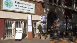 Polling station at St Cuthberts Centre in Kensington on the local elections day 2022