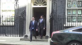 Prime Minister of Japan Fumio Kishida leaves 10 Downing Street