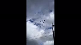 Jets seen soaring over Moscow ahead of Russia's Victory Day parade