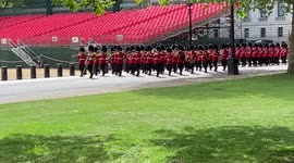 The Queen’s Platinum Jubilee rehearsals at Horse Guards Parade, London