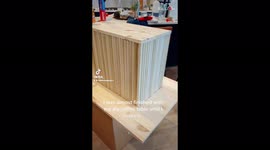 'DIY enthusiast accidentally leaves a hammer inside the coffee table she built'