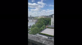 Flyby across Downing Street 5 May 2022 to mark the visit of japans prime minister visiting