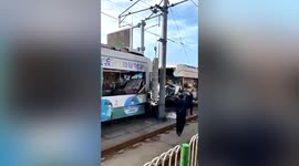 Passengers injured after trams collide in northern China
