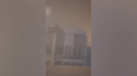 Dust whips through homes during severe sandstorm in Baghdad, Iraq